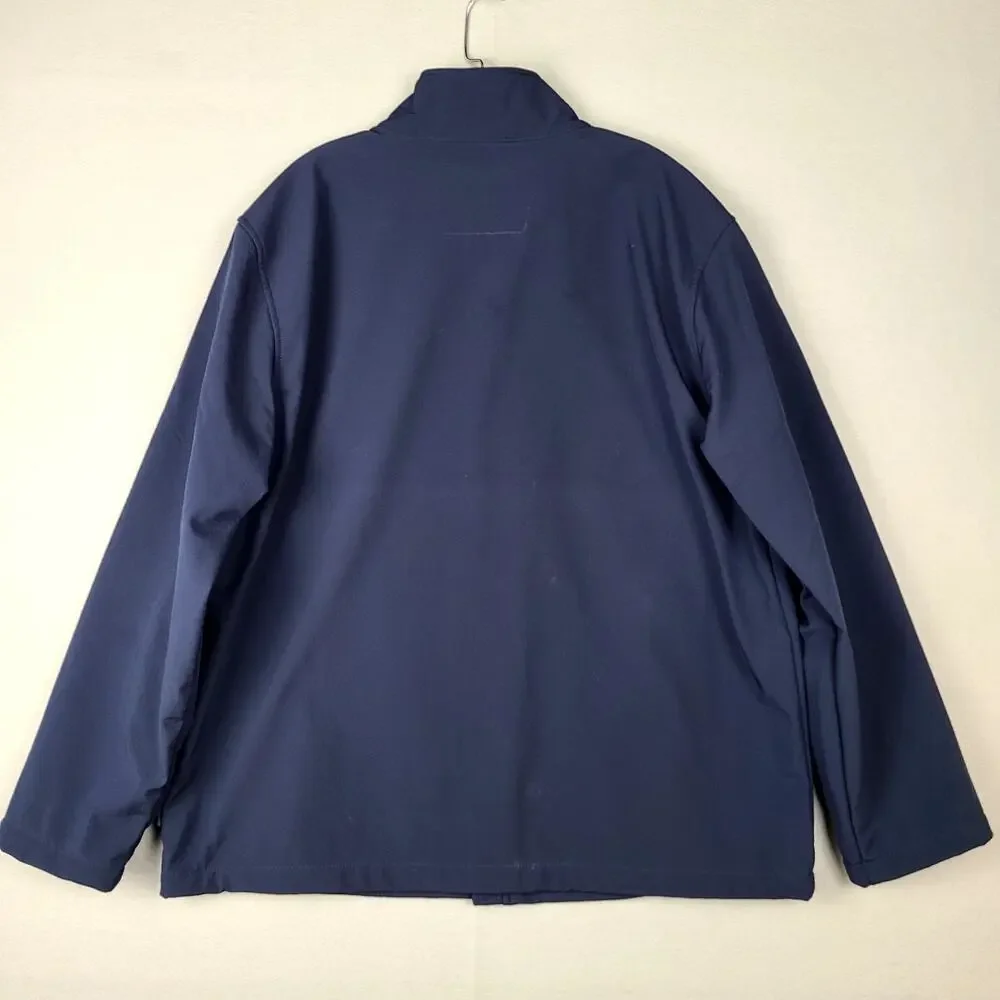 Free Country Men's Lanier Super Softshell® Jacket Size XL Navy 543-MOP4139S